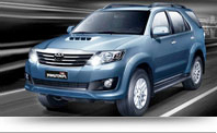 Toyota Fortuner car for rent